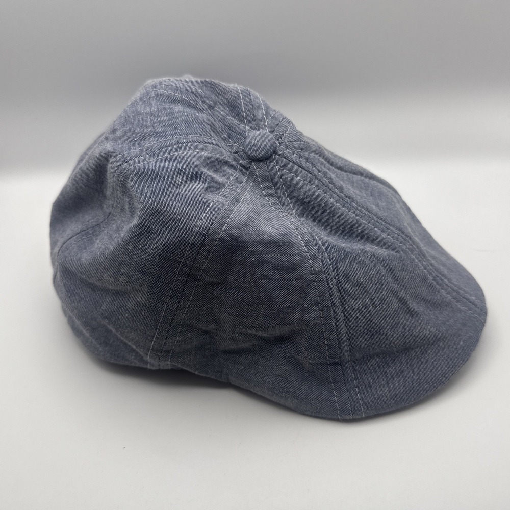Boston Scally Cap Blue Denim Jean Newsboy Hat M/L Flat Cap Ivy Style